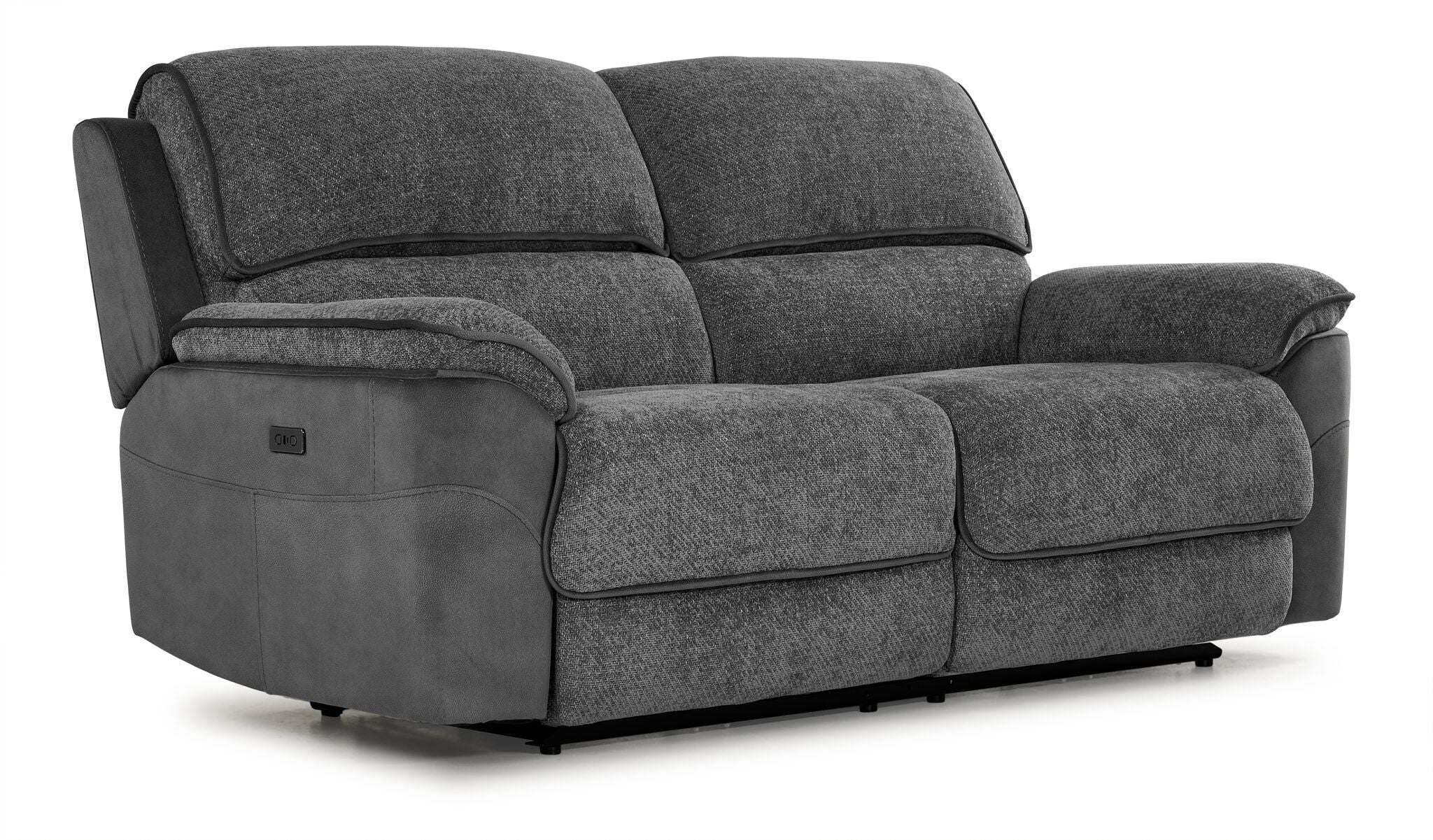 Vandelay Power Reclining Sofa and Loveseat Set - Grey