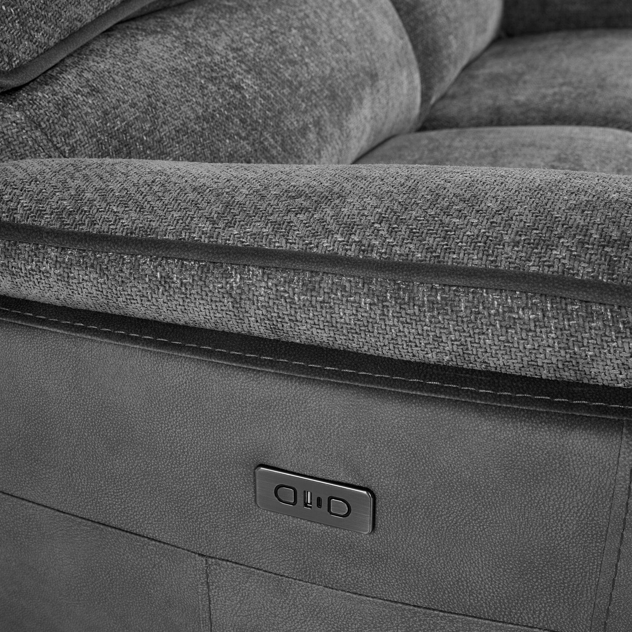 Vandelay Power Reclining Sofa - Grey