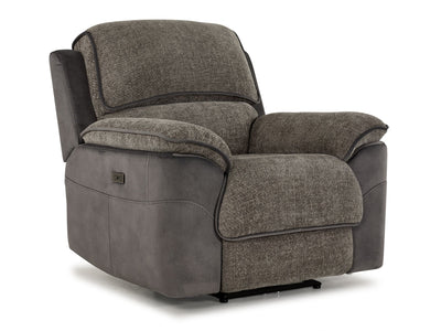 Vandelay Fauteuil inclinable électrique – gris et brun