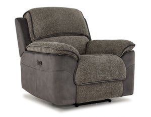 Vandelay Fauteuil inclinable électrique – gris et brun