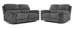 Vandelay Power Reclining Sofa and Loveseat Set - Grey