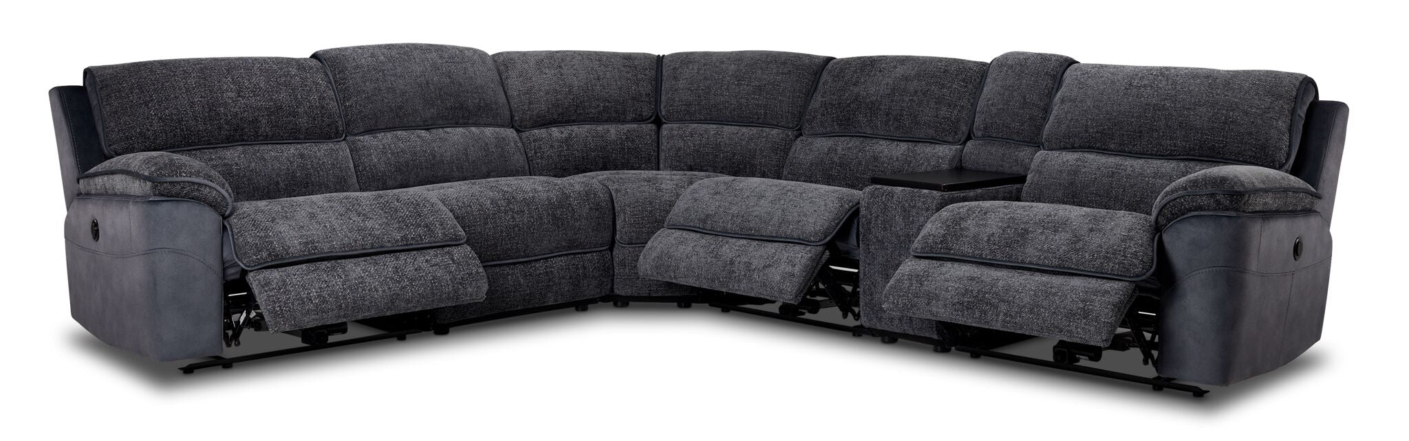 Vandelay 6-Piece Power Reclining Sectional - Blue