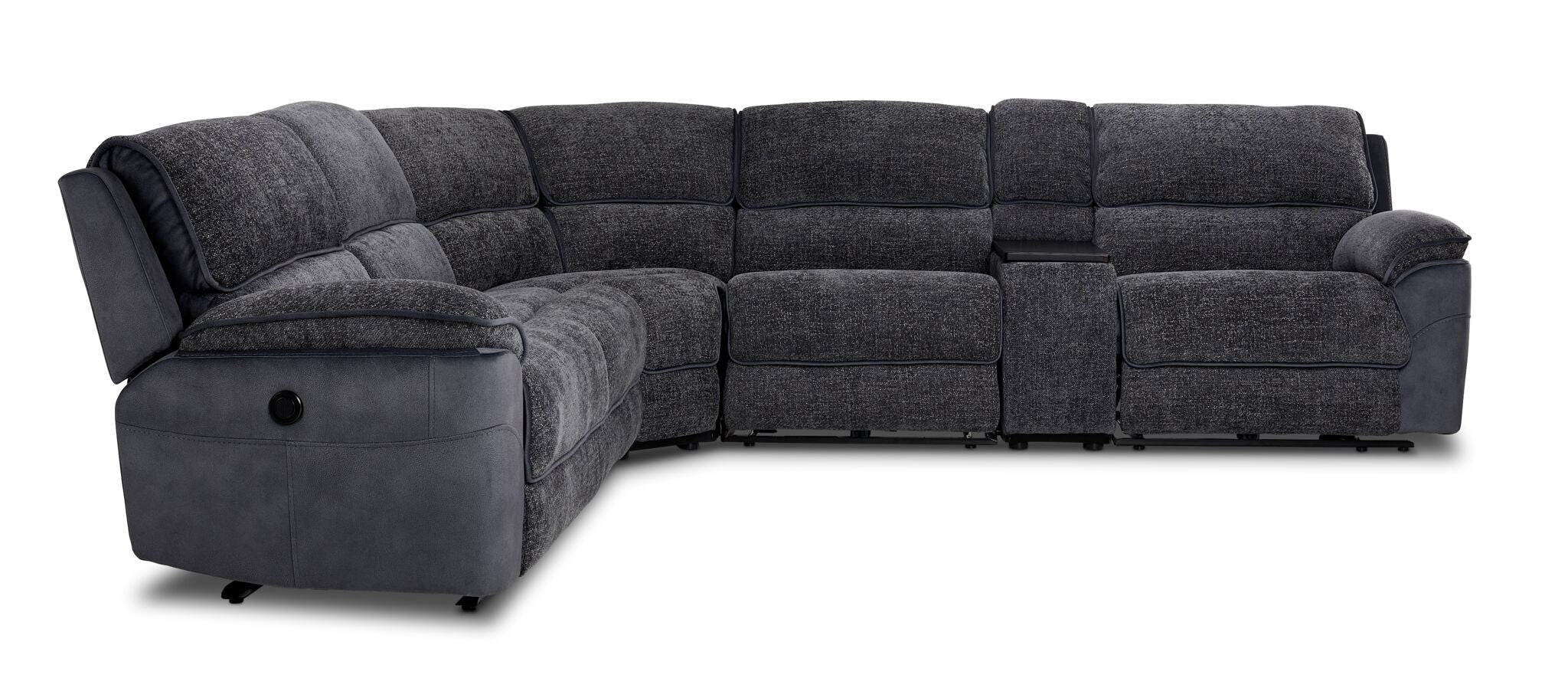 Vandelay 6-Piece Power Reclining Sectional - Blue