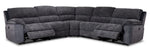 Vandelay 5-Piece Dual Power Reclining Sectional - Blue