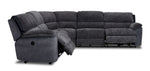 Vandelay 5-Piece Dual Power Reclining Sectional - Blue