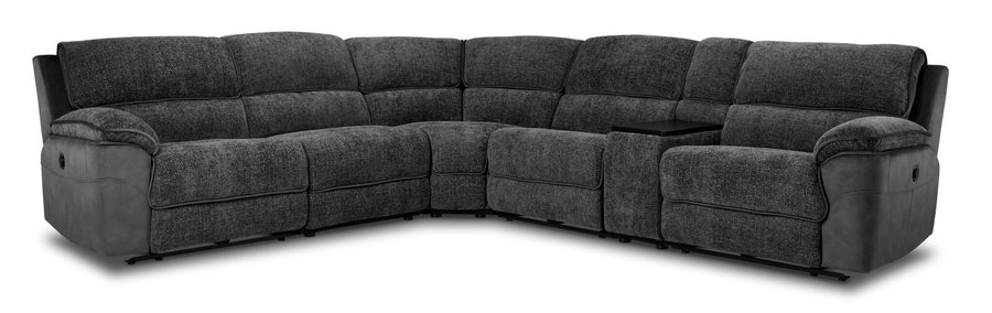 Vandelay 6-Piece Power Reclining Sectional - Grey