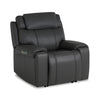 Velocity Fauteuil inclinable électrique cinéma maison avec audio et massage – gris foncé