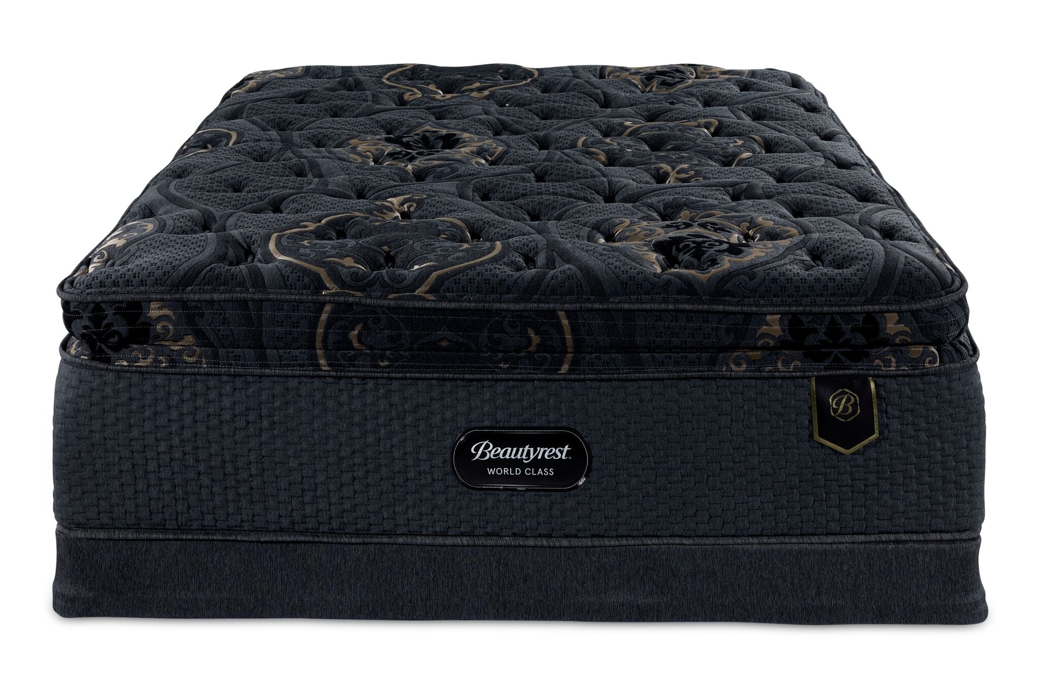 Beautyrest World Class Viscount Plush Twin XL Mattress and Boxspring Set