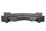 Voyageur 6-Piece Power Reclining Sectional with Console - Charcoal