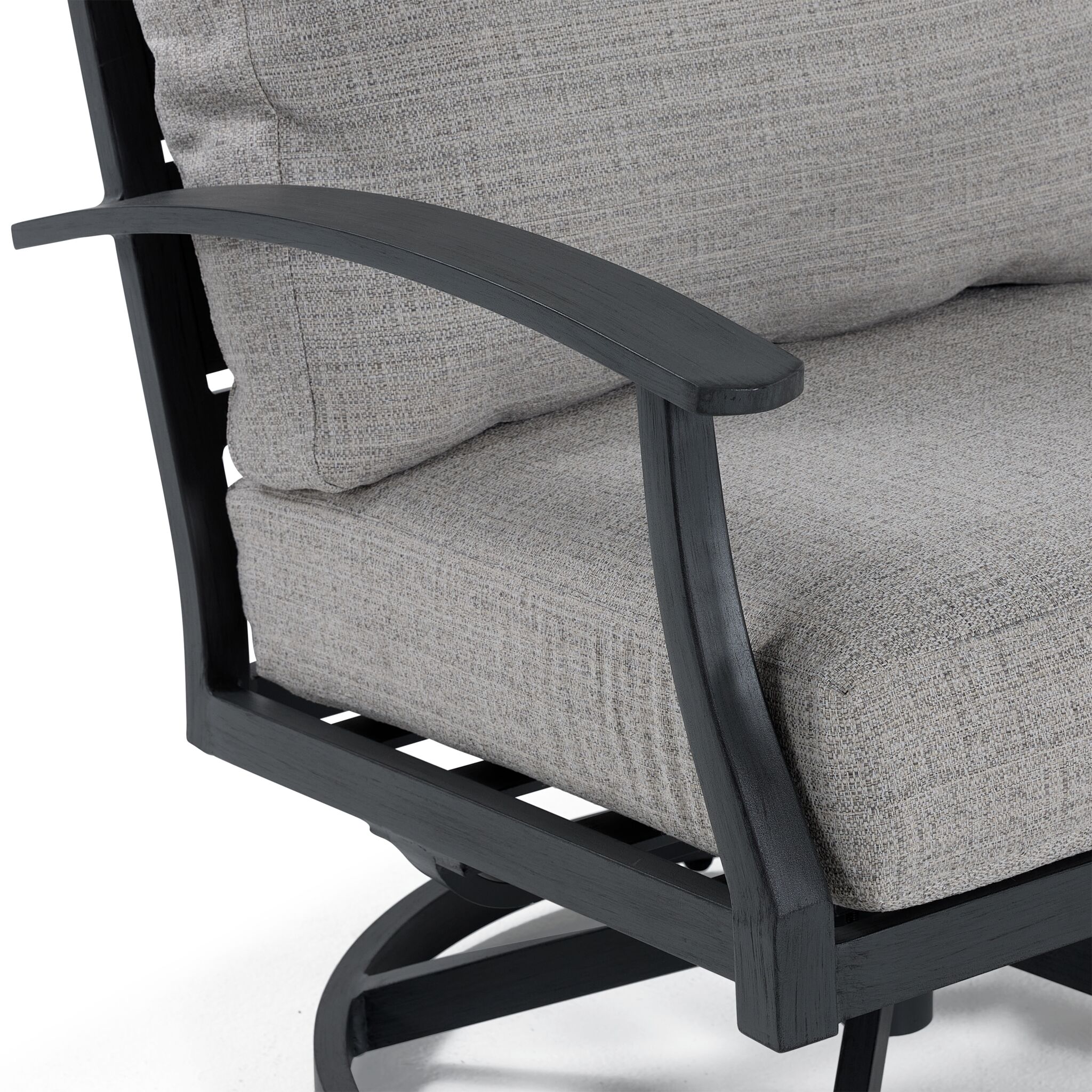 West Lake - Outdoor Swivel Chair - Grey