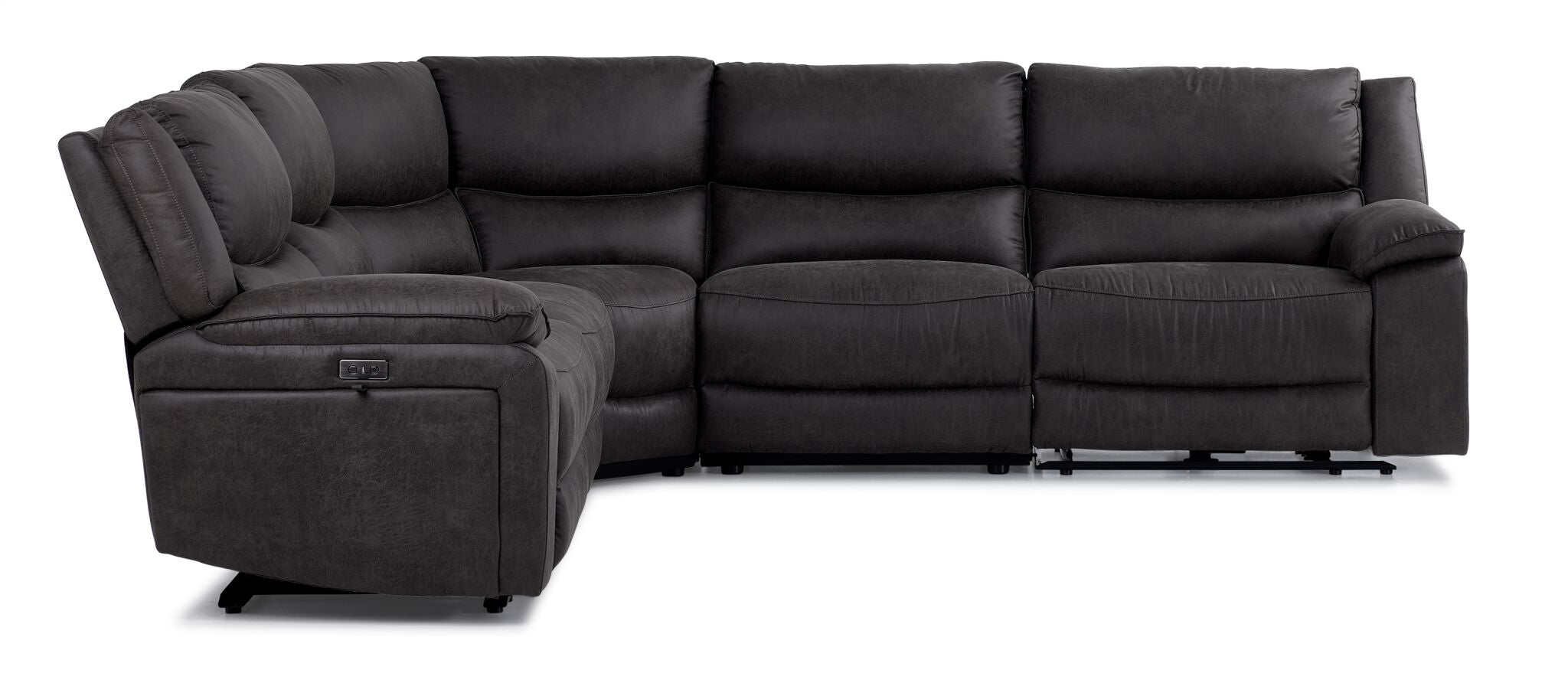 Weston 5-Piece Power Reclining Sectional - Granite
