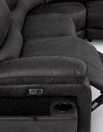 Weston 5-Piece Power Reclining Sectional - Granite