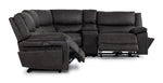 Weston 5-Piece Power Reclining Sectional with Console - Granite