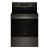Whirlpool Cuisinière électrique 5,3 pi³ autonome acier inoxydable noir résistant aux traces de doigts YWFES5030RV