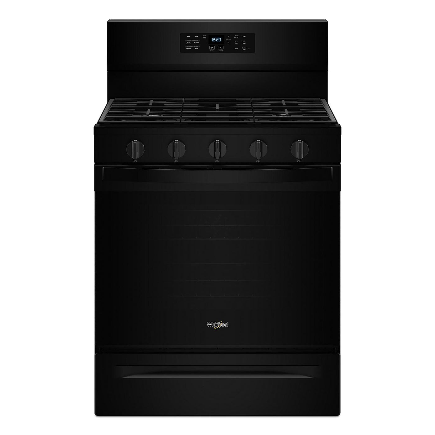 Whirlpool Black Gas Freestanding Range (5 Cu.Ft.)- WFGS5030RB