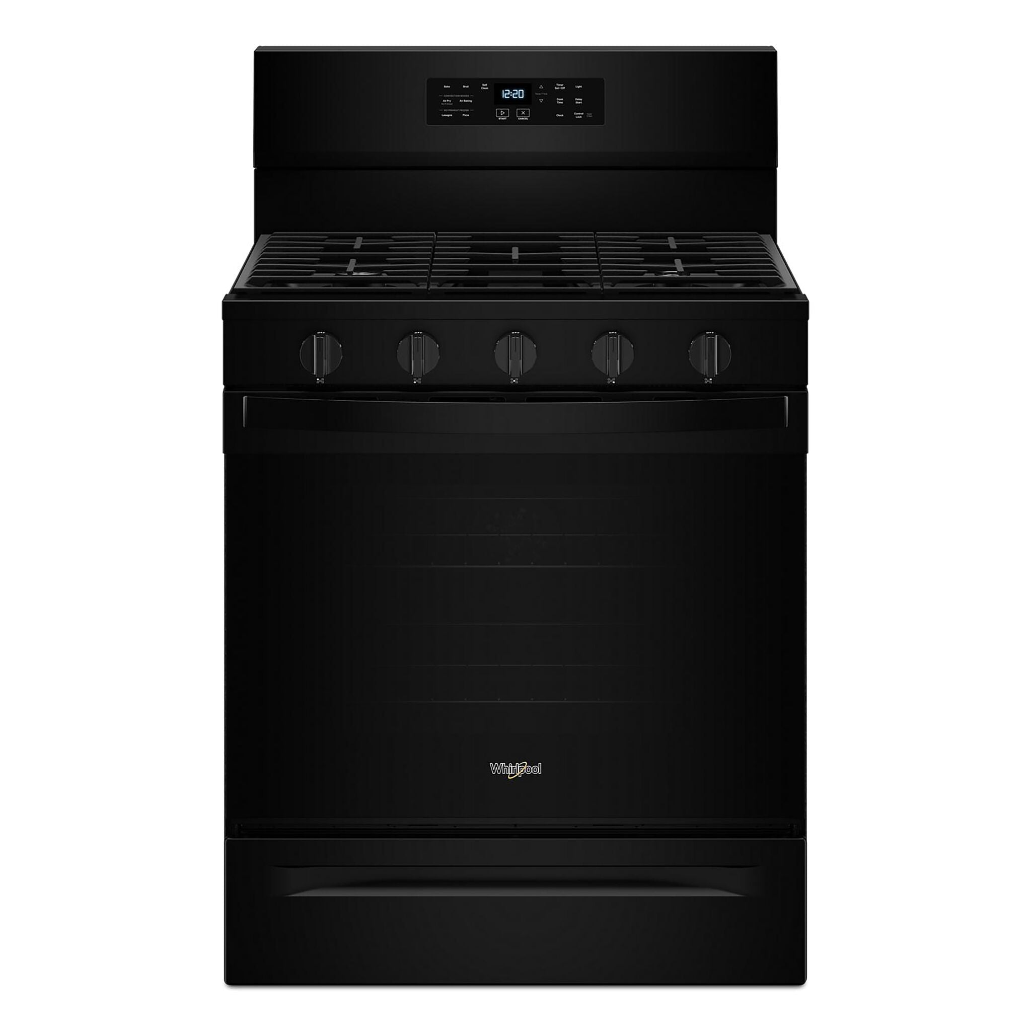 Whirlpool Black Gas Freestanding Range (5 Cu.Ft.)- WFGS5030RB