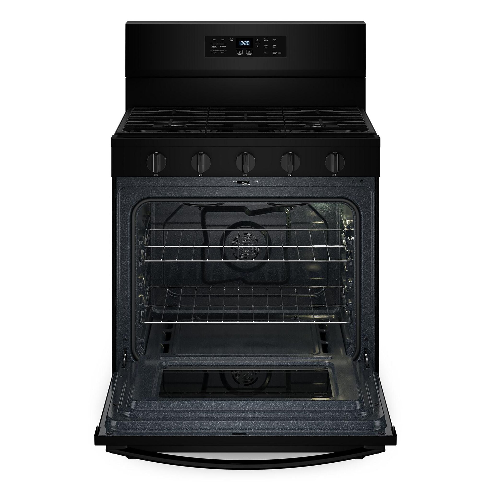 Whirlpool Black Gas Freestanding Range (5 Cu.Ft.)- WFGS5030RB