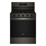 Whirlpool Print Resistant Black Stainless Gas Freestanding Range (5 Cu.Ft.) - WFGS5030RV