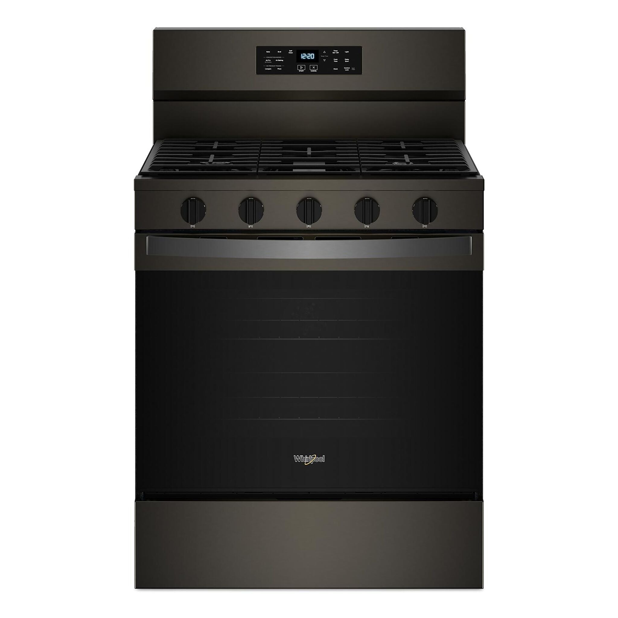 Whirlpool Print Resistant Black Stainless Gas Freestanding Range (5 Cu.Ft.) - WFGS5030RV