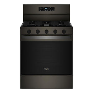 Whirlpool Black-on-Stainless Gas Freestanding Range (5 Cu.Ft.) - WFGS5030RV