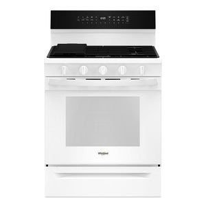 Whirlpool Cuisinière au gaz 5,0 pi³ autonome blanc WFGS7530RW