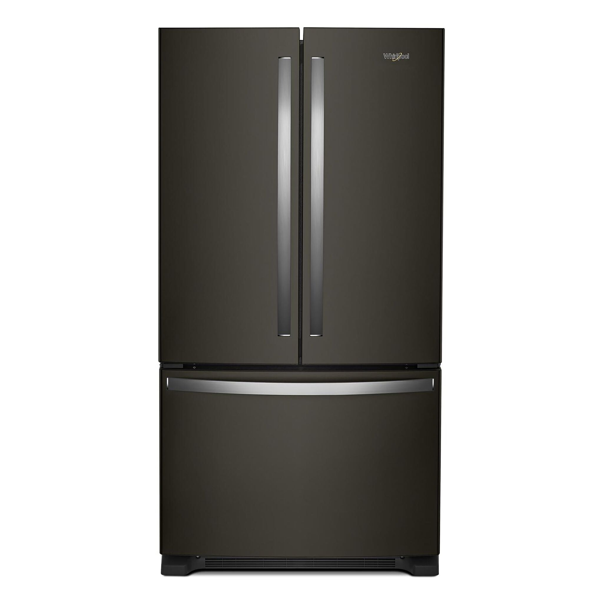 Whirlpool 35.75" 20 Cu. Ft. Fingerprint Resistant Black Stainless French Door Refrigerator - WRFC2036RV
