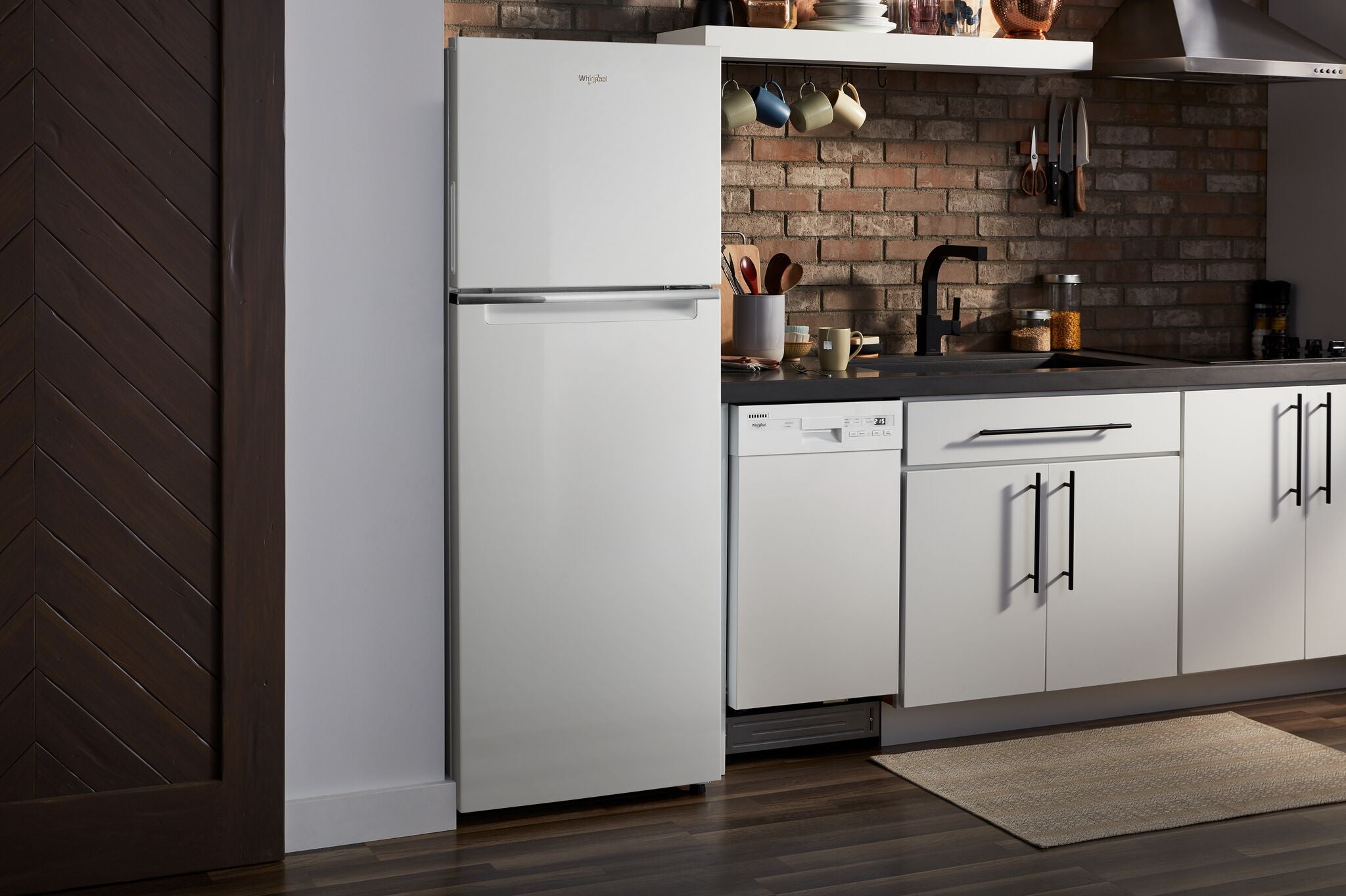 Whirlpool 24.5" 12.9 Cu. Ft. White Top-Freezer Refrigerator - WRT313CZLW