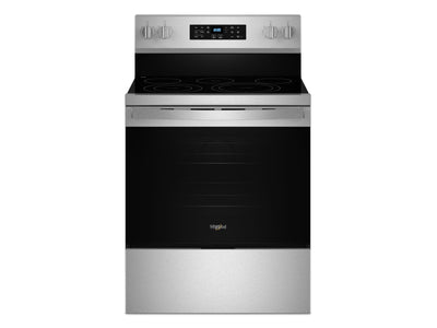 Whirlpool Cuisinière électrique 5,3 pi³ autonome acier inoxydable résistant aux traces de doigts YWFES5030RZ