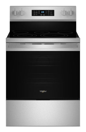 Whirlpool Cuisinière électrique 5,3 pi³ autonome acier inoxydable résistant aux traces de doigts YWFES5030RZ