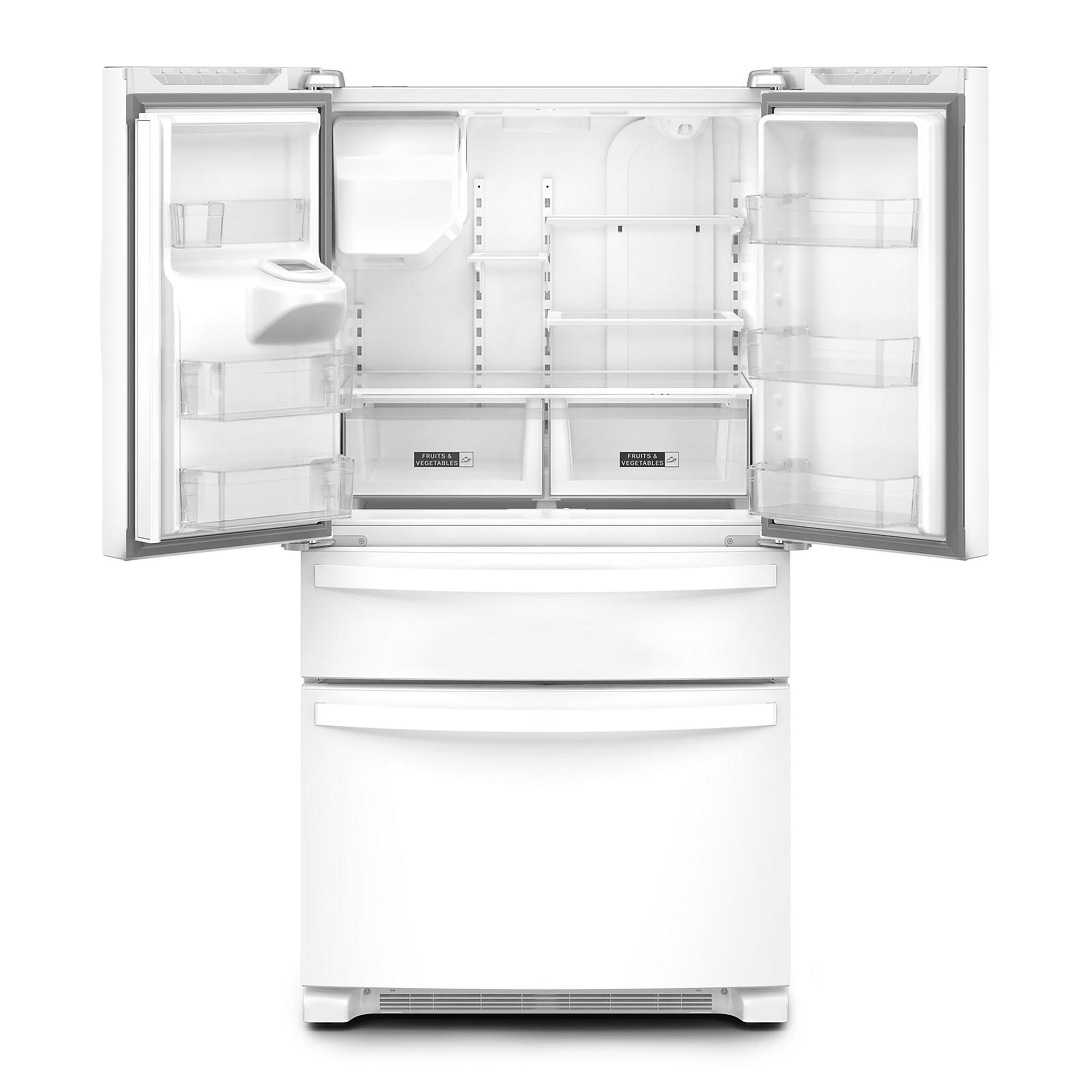 Whirlpool 35.75" 24.5 Cu. Ft. White French Door Refrigerator - WRMF3636RW