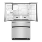 Whirlpool 35.75" 24.5 Cu. Ft. Fingerprint Resistant Stainless Steel French Door Refrigerator - WRMF3636RZ