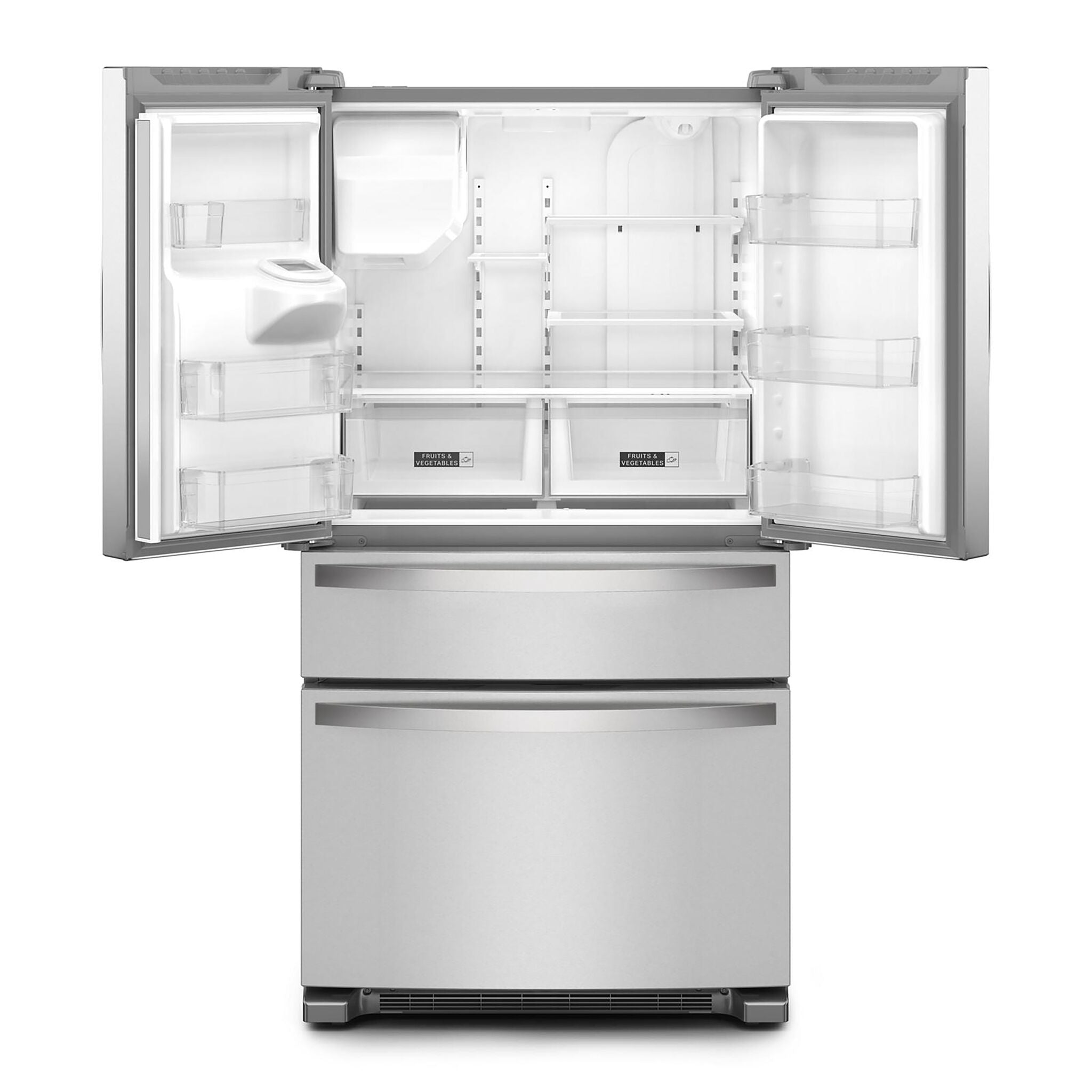 Whirlpool 35.75" 24.5 Cu. Ft. Fingerprint Resistant Stainless Steel French Door Refrigerator - WRMF3636RZ