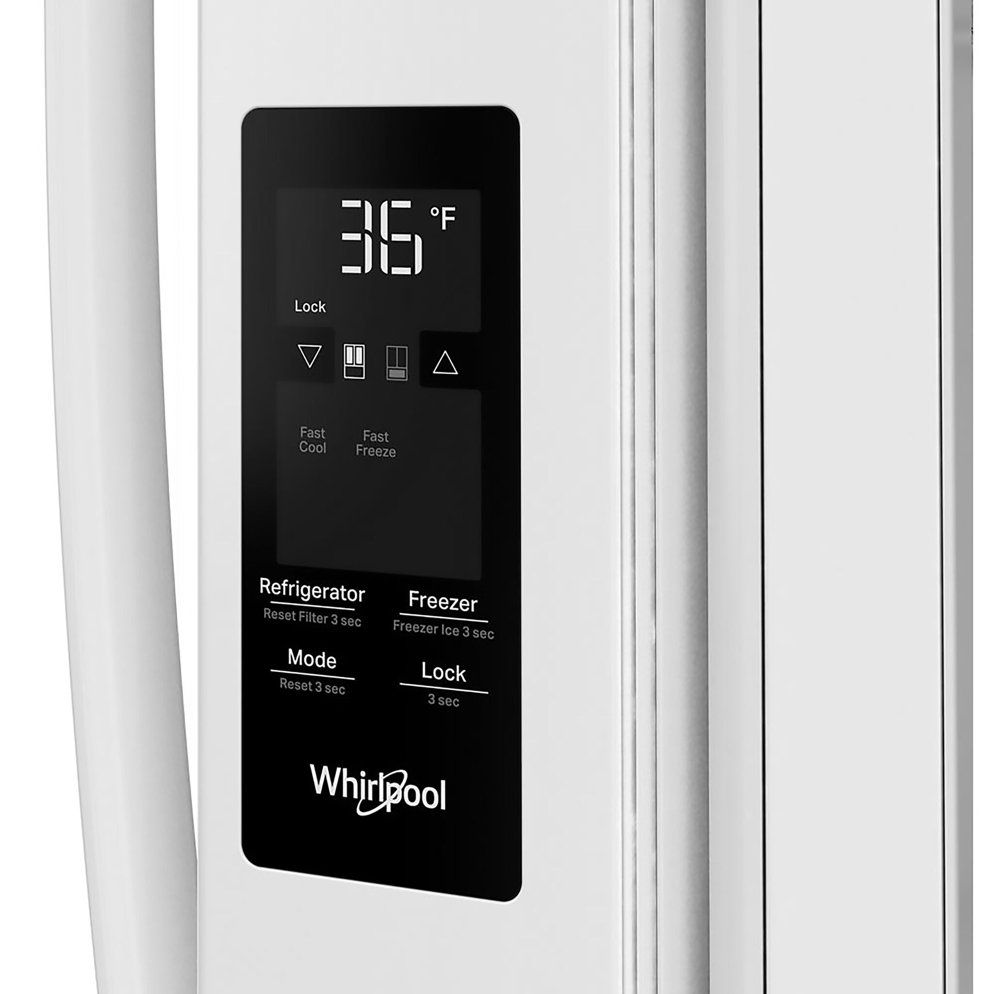 Whirlpool 36" 31 Cu. Ft. White French Door Refrigerator - WRFF3136SW