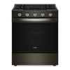 Whirlpool Cuisinière au gaz encastrable 5,0 pi³ acier inoxydable noir WSGS7530RV