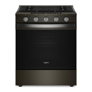 Whirlpool Cuisinière au gaz encastrable 5,0 pi³ acier inoxydable noir WSGS7530RV