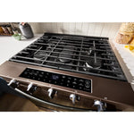 Whirlpool Black-on-Stainless Slide-In Gas Range (5 Cu.Ft.)- WSGS7530RV