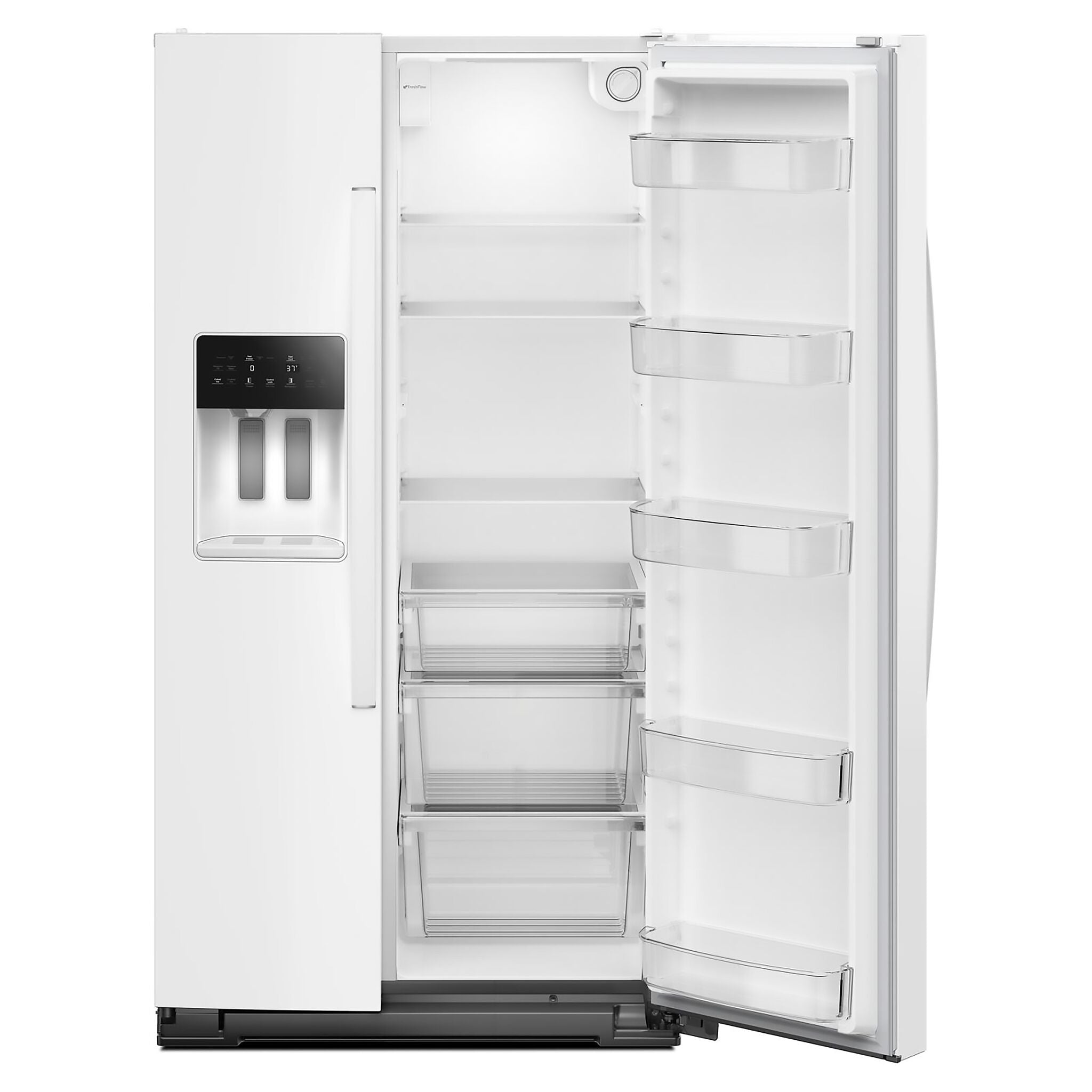 Whirlpool 36" 28.7 Cu. Ft. White Side-by-Side Refrigerator - WRSF5536RW