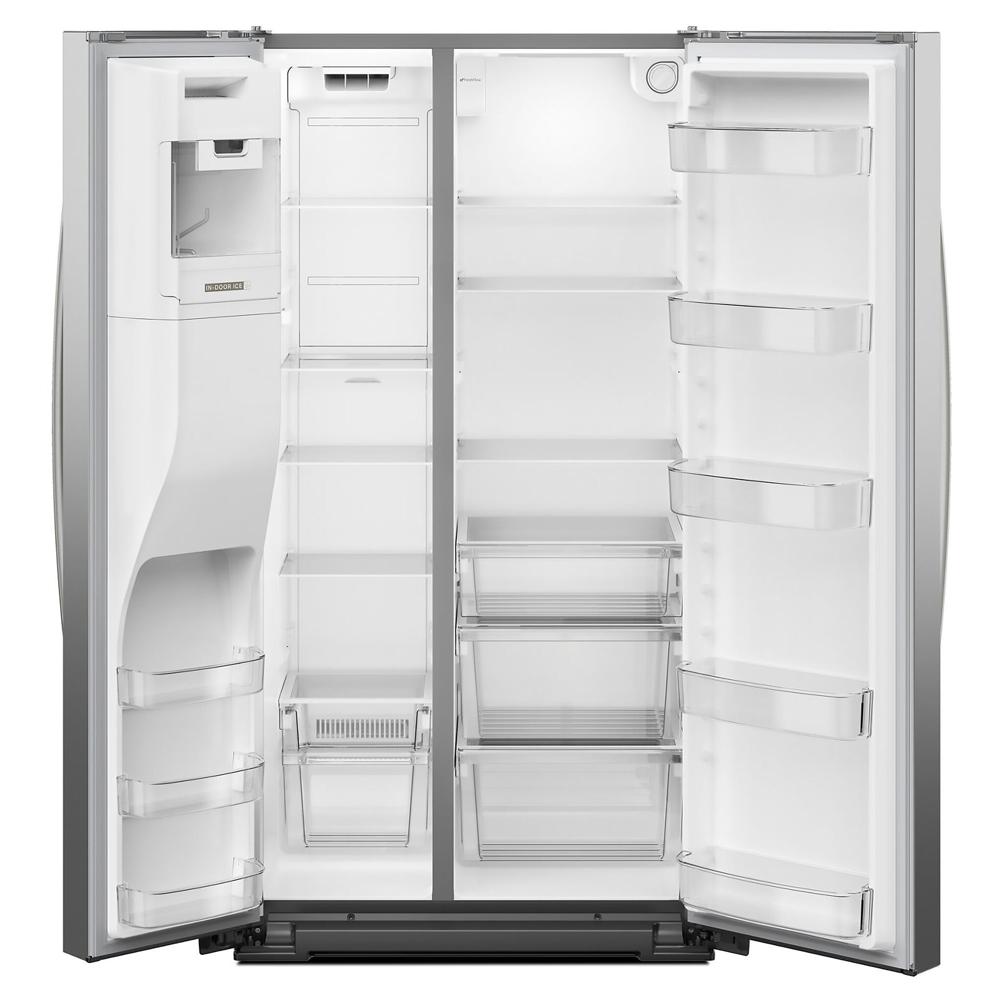 Whirlpool 35.75" 28.41Cu. Ft. Fingerprint Resistant Stainless Steel Side-by-Side Refrigerator - WRSF6536RZ