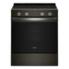 Whirlpool Cuisinière électrique 5,3 pi³ encastrable à convection noir sur acier inoxydable YWSES5030SV