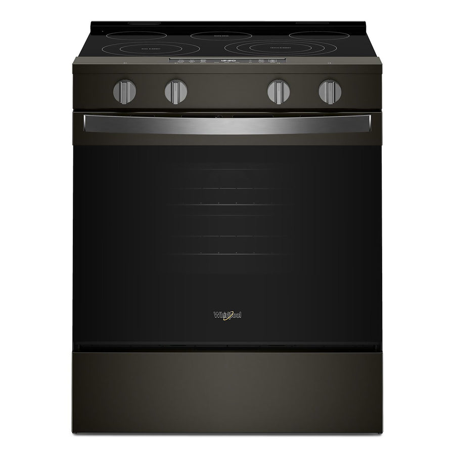 Whirlpool Black-on-Stainless Slide-In Electric Convection Range (5.3 cu.ft.) - YWSES5030SV