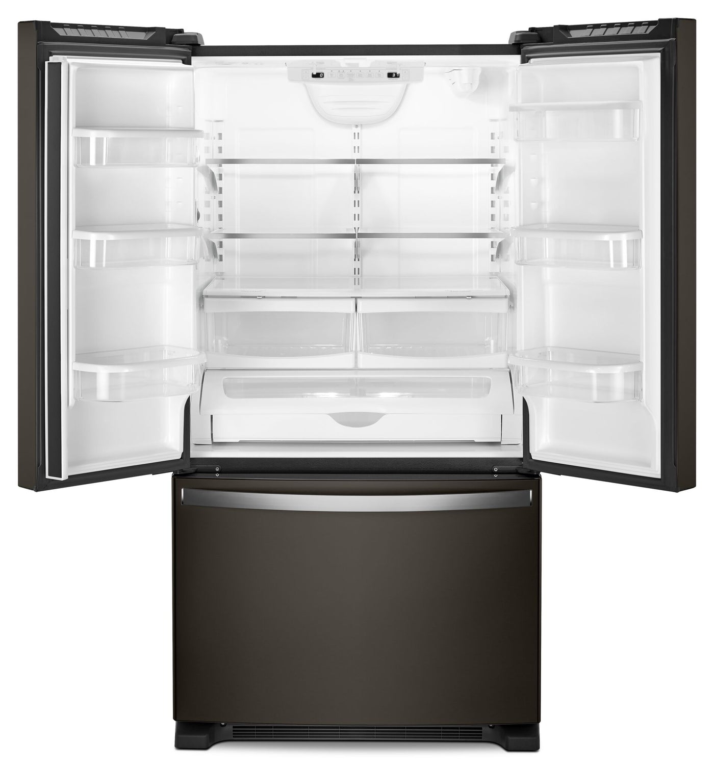 Whirlpool Black Stainless Steel French Door Refrigerator (22.1 Cu Ft) - WRFF5333PV