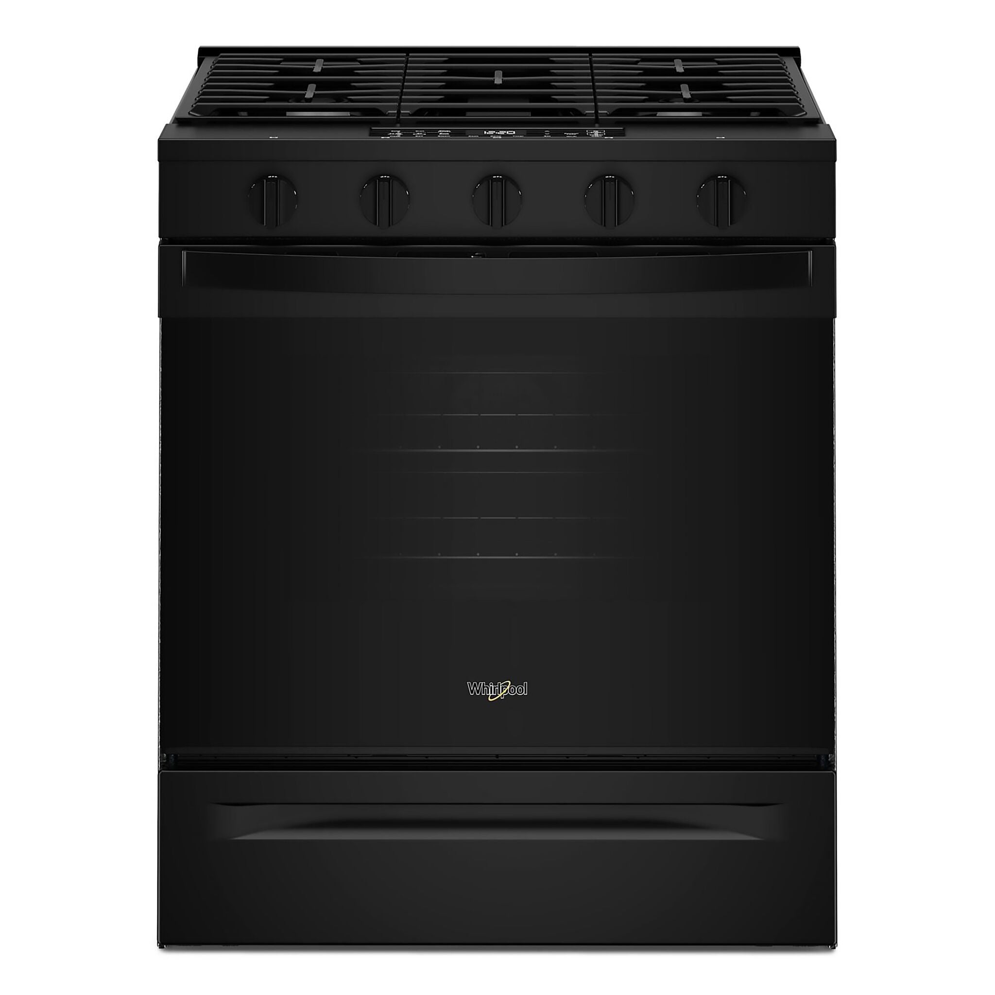 Whirlpool Black Slide-In Gas Convection Range (5 cu.ft.) - WSGS5030SB