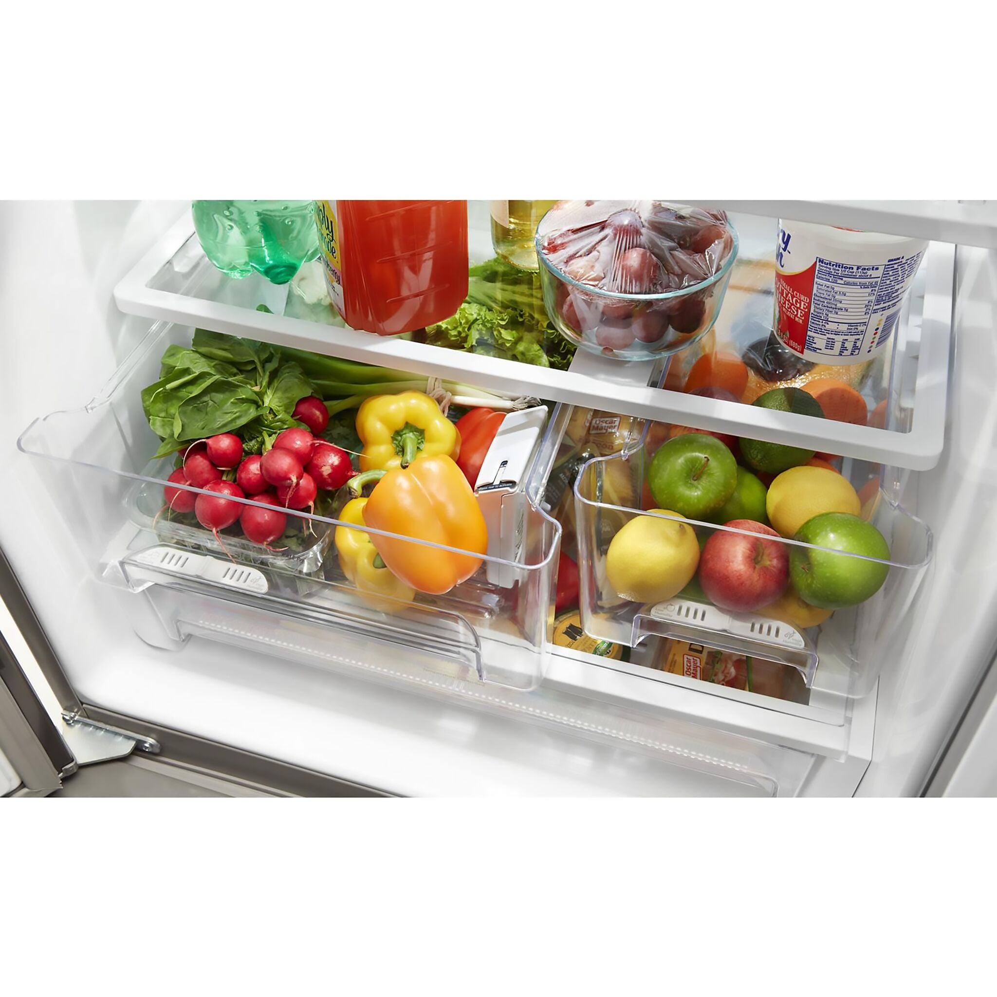 Whirlpool 29.5" 20 Cu. Ft. Black Stainless Steel French Door Refrigerator- WRF560SMHV