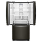 Whirlpool 29.5" 20 Cu. Ft. Black Stainless Steel French Door Refrigerator- WRF560SMHV