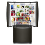 Whirlpool 29.5" 20 Cu. Ft. Black Stainless Steel French Door Refrigerator- WRF560SMHV