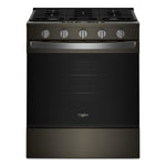 Whirlpool Black-on-Stainless Slide-In Gas Convection Range (5 cu.ft.) - WSGS5030SV
