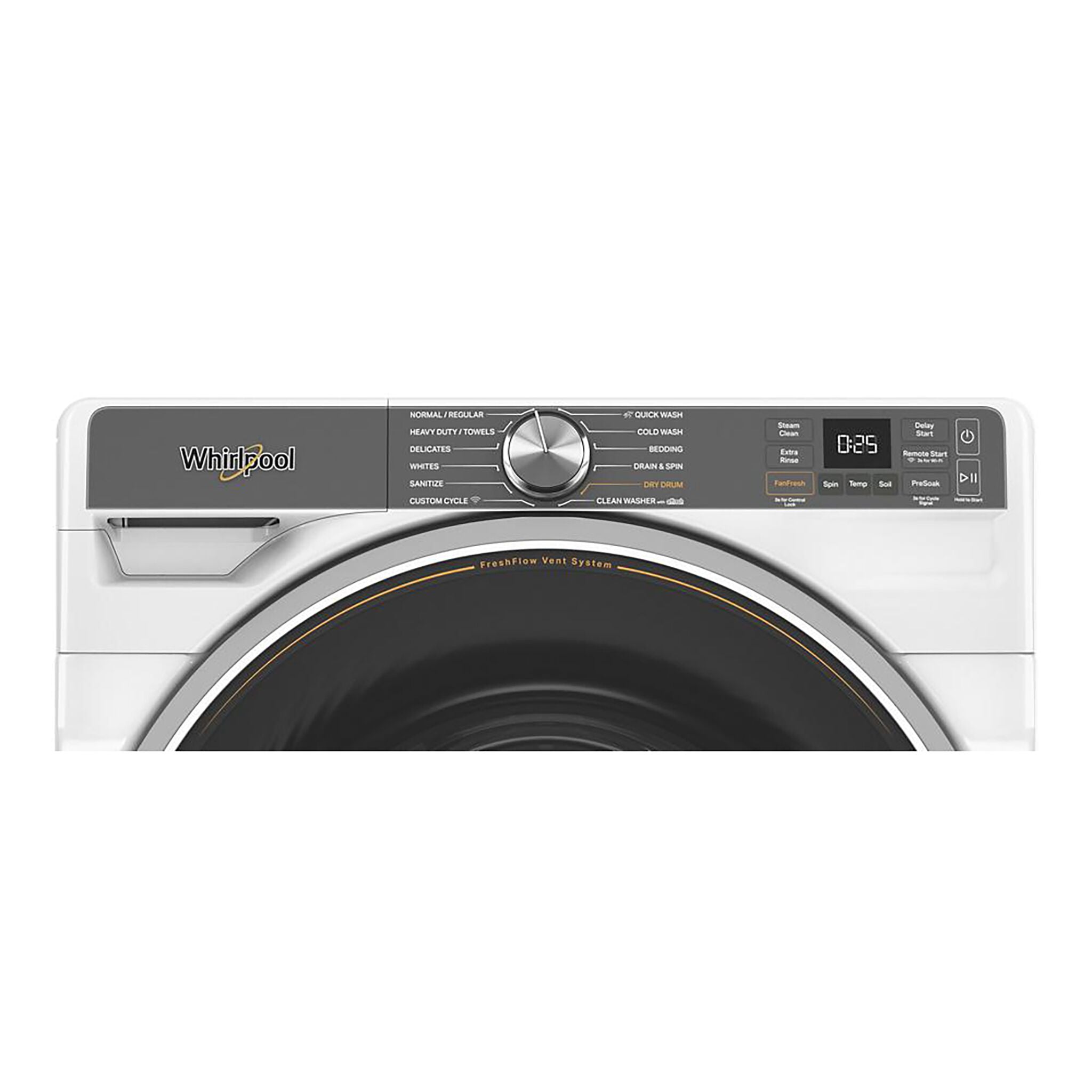 Whirlpool White Front-Load Washer with FreshFlow™ Vent System (5.8 Cu.Ft.) - WFW6720RW