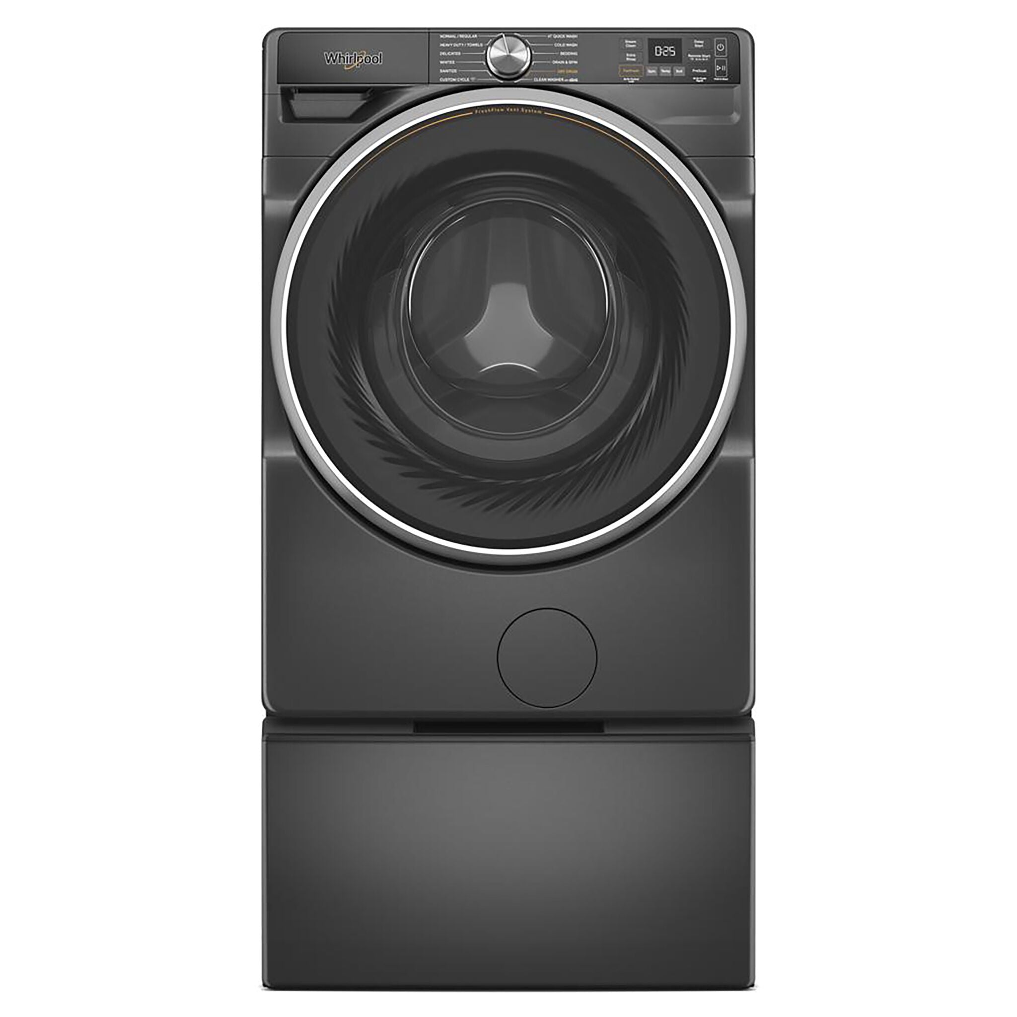 Whirlpool Volcano Black Front-Load Washer with FreshFlow™ Vent System (5.2 Cu.Ft.) - WFW5720RU