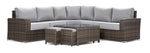 Whispering Pine 3 - Piece Outdoor Sectional - Dark Grey