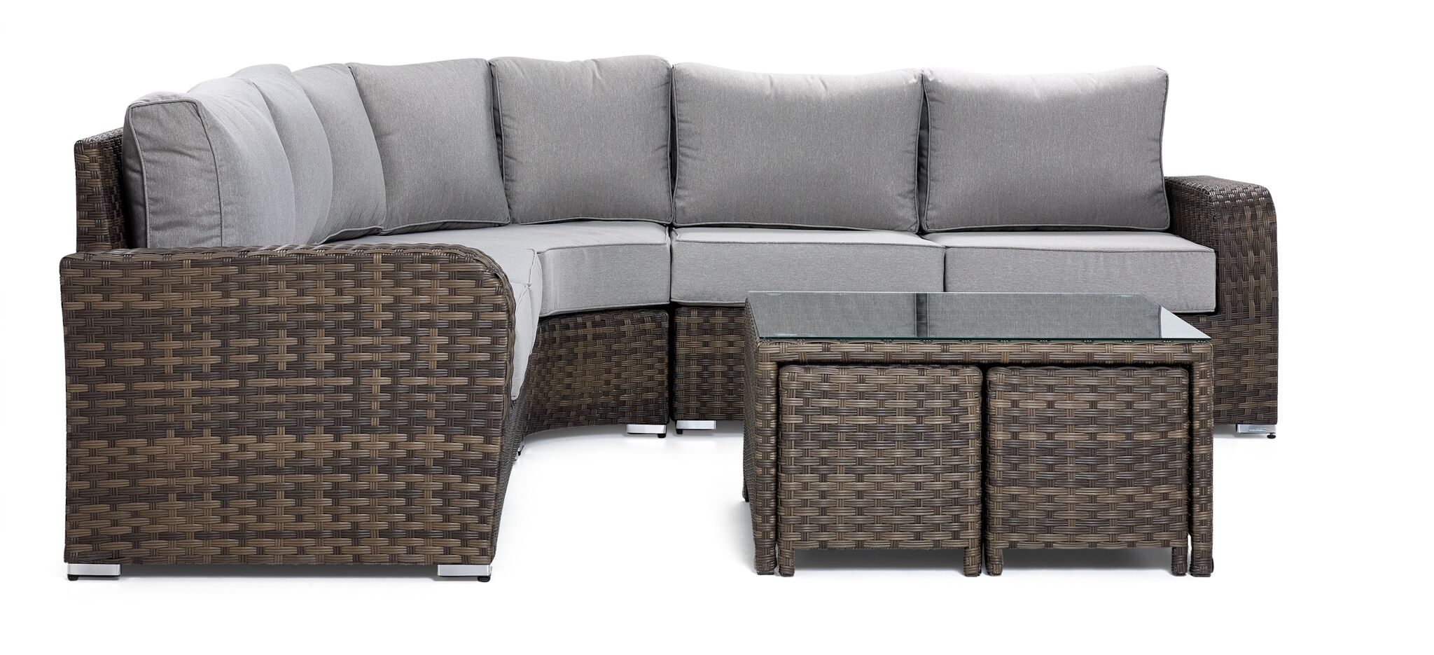 Whispering Pine 3 - Piece Outdoor Sectional - Dark Grey